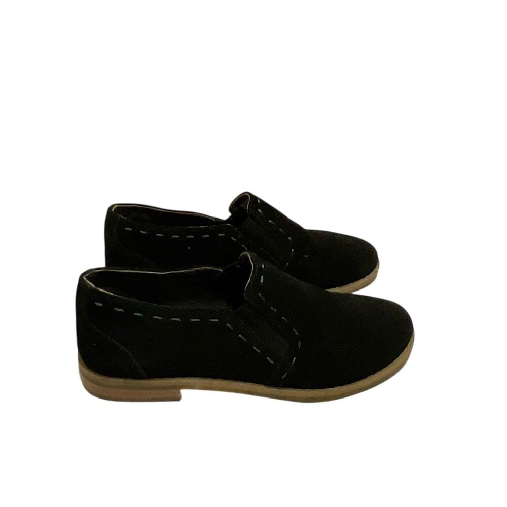 Hush Puppies Cami Black Suede Slip On Loafers Flats Women’s Size 6 Excellent